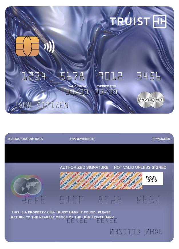 USA Truist Bank mastercard